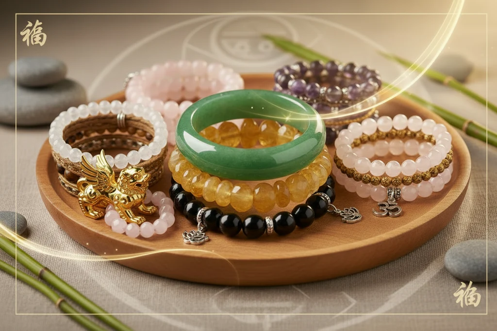 Authentic Five Elements Feng Shui bracelet collection for wealth protection and spiritual balance