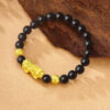 fengshuipixiiublackagatebracelet03 Feng Shui Pixiu Grounded Wealth Guardian Black Agate Bracelet