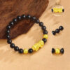 fengshuipixiiublackagatebracelet04 Feng Shui Pixiu Grounded Wealth Guardian Black Agate Bracelet