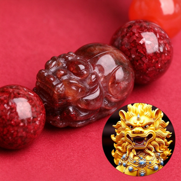 Feng Shui Fire & Wood Pixiu Bracelet - Action & Passion
