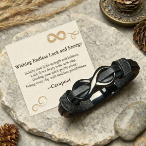 Infinite Knot Leather Bracelet