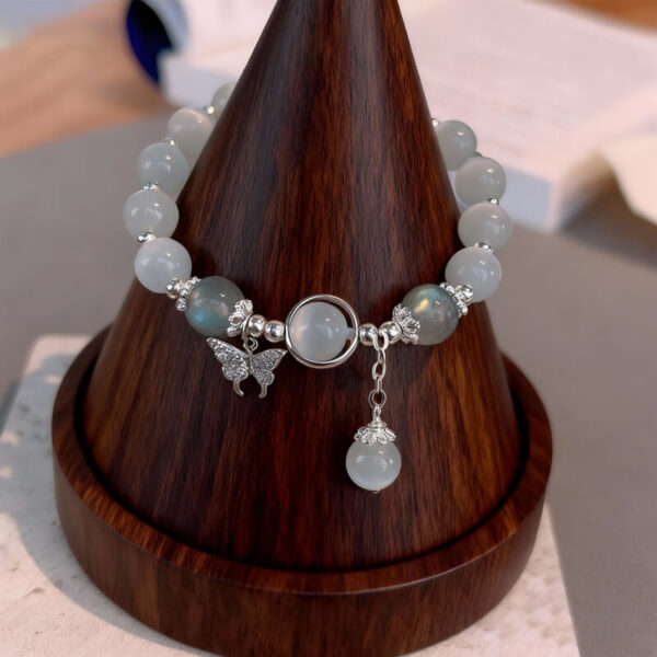 jimeng-2025-11-18-4663 Cat's Eye Butterfly Charm Bracelet