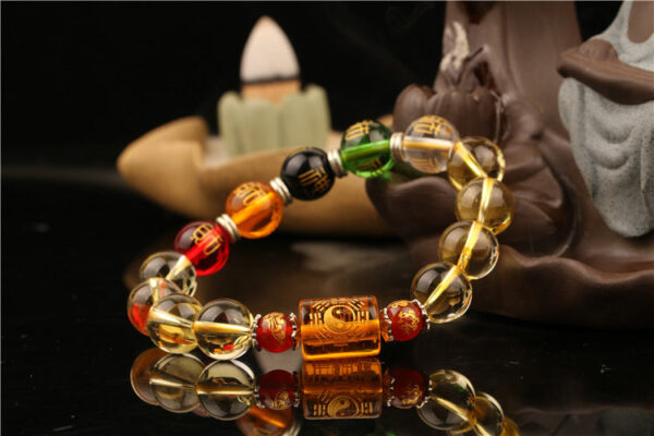 maybeno 5 Wealth God Amulet Citrine Bracelet – Abundance, Prosperity & Success Energy