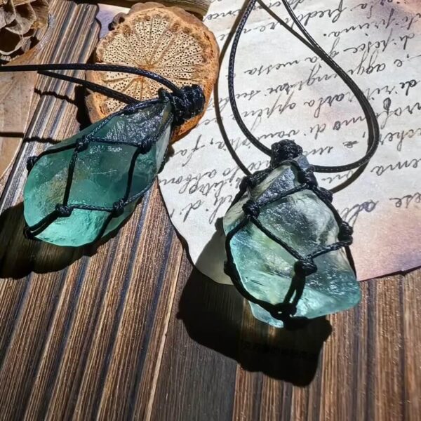 product-image-6dceafce3a45 Fairy's Kiss Green Fluorite Healing Crystal Pendant Necklace