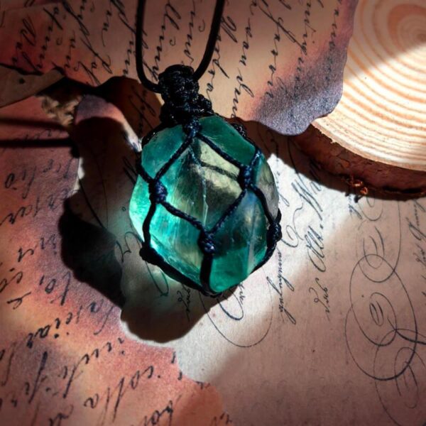 product-image-764ed64d3183 Fairy's Kiss Green Fluorite Healing Crystal Pendant Necklace