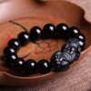 product-image-ac29c7df52f1 Black Obsidian Pixiu Wealth Bracelet for Men (Unisex) โ Feng Shui Money Luck & Protection Natural Stone Jewelry