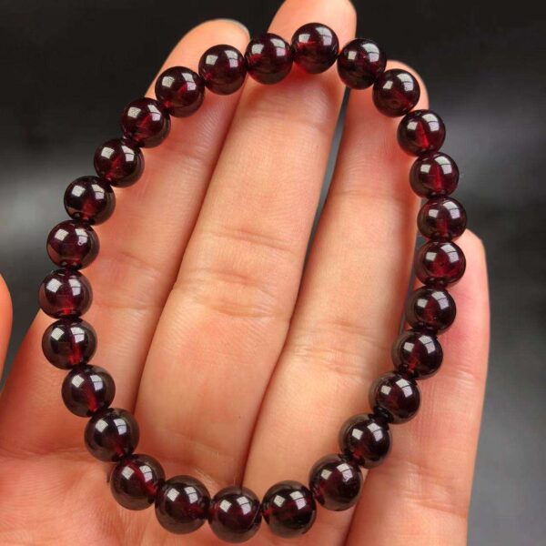 Genuine 5A Natural Red Garnet Bracelet – Premium January Birthstone Jewelry