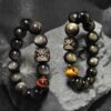 Lion Dance Obsidian Feng Shui Bracelet