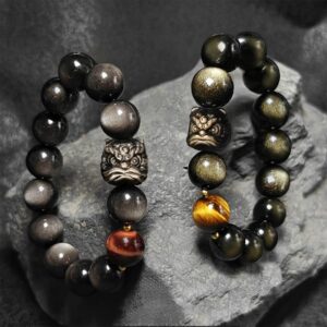 product-image-dfe932f15154 Lion Dance Obsidian Feng Shui Bracelet
