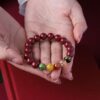 product-image-fa004a2fa395 Natural Red Cinnabar 5 Wealth Gods Bracelet