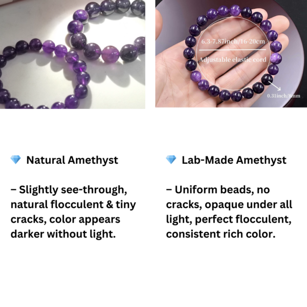 sku083_compare Natural Amethyst Healing Bracelet