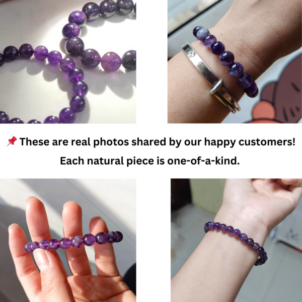 sku083_customer Natural Amethyst Healing Bracelet