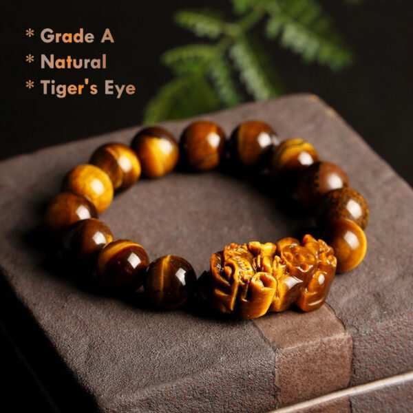 Men's Tiger's Eye Pixiu Wealth Bracelet