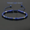 sku210profile Natural Lapis Lazuli Beaded Bracelet for Men